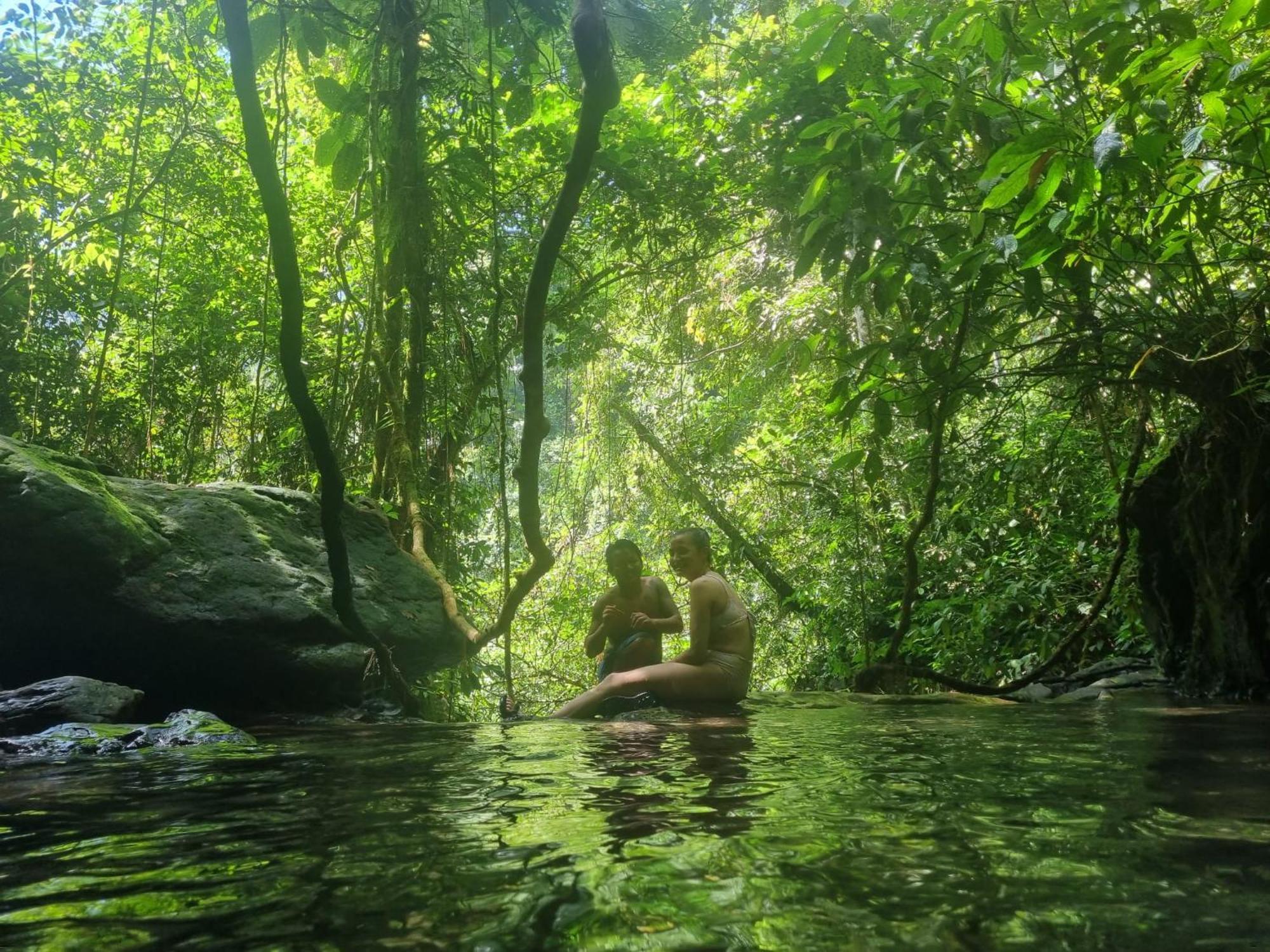 בוקיט לוואנג Lucky Bamboo'Bungalows-Resto And Orangutan Jungle Trekking Tours מראה חיצוני תמונה